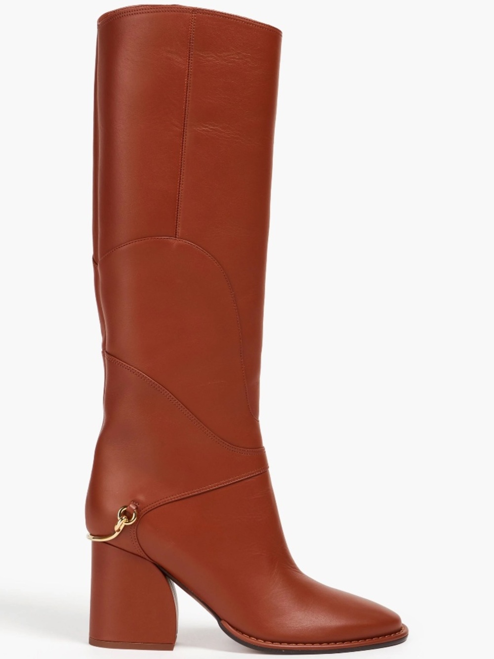 ZIMMERMANN Embellished Leather Knee Boots 37